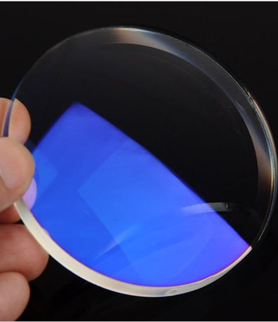 1.56 非球面加膜防蓝光树脂眼镜片 近视眼镜镜片图片_1